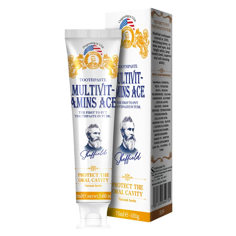 OEM Wholesales tooth paste fluoride free gum bleeding anti sensitivity whitening toothpaste Vitamin nutrition toothpaste