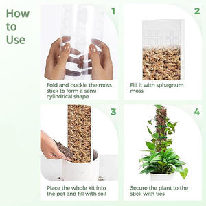 Tutor de Plástico Modular en Forma de D de 48 Pulgadas, Recubierto de Plástico, Extensible, para Uso en Invernaderos, Soporte para Plantas - Product Image 4