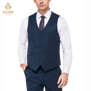 남성용 캐주얼 클래식 수트 베스트, 포멀 V넥 수트 베스트, 고급 웨이트 베스트 수트, 솔리드 컬러 웨이스트코트 - Product Image 1