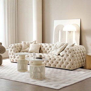 أريكة إيطالية بثلاثة مقاعد بتصميم عصري، مصنوعة من القماش المزخرف، مناسبة للفلل والفنادق الصغيرة والمتوسطة الحجم - Product Image 5