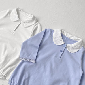 Body de Algodón con Cuello Peter Pan para Bebés Niñas, Primavera-Otoño - Product Image 2