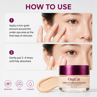 Crème pour les yeux hydratante anti-âge, réduisant les cernes, avec AHA et ingrédients véganes, pour usage quotidien, étiquette privée OEM/ODM