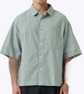 เสื้อเชิ้ตแขนสั้นทรงสี่เหลี่ยม ตัดเย็บแบบครอป ทรงบ็อกซี่ ผ้าถัก 100% คอตตอน สำหรับผู้ชาย เสื้อเชิ้ตแขนสั้นคุณภาพสูงสำหรับผู้ชาย - Product Image 3