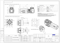 HV 360 prise rotative borne électrique 1500v 200A 250A 300A connecteur d'alimentation de batterie au Lithium à Angle droit