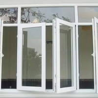 Ventana Abatible de Aluminio con Rotura de Puente Térmico CBMmart, Doble Acristalamiento, Revestimiento Low-E, Certificación Energy Star, Tamaño Personalizado
