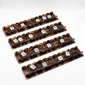 Support de rangement en acrylique écaille de tortue pour tuiles de mahjong et accessoires de jeux de table - Product Image 5