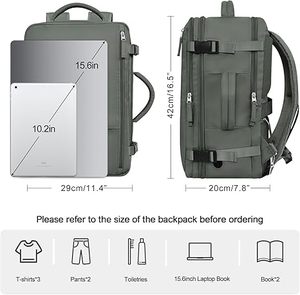 Travel Backpack for Women <strong>Men</strong> <strong>Flight</strong> Approved Carry-on Backpack <strong>Bag</strong> Luggage Personal Item <strong>Bag</strong> Laptop Backpack Casual - Product Image 4
