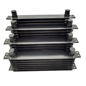 Enfriador de Aceite de Transmisión Universal de Aluminio Estilo Japonés AN10 7 10 13 15 Filas, Radiador de Sistema de Enfriamiento para Autos de Carreras Modificados - Product Image 1