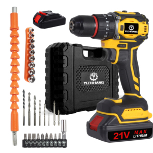 Set Perkakas Listrik Tanpa Kabel 21V 24V 48V, Obeng Mini, Bor, dan Obeng Listrik - Product Image 2