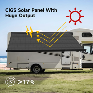 Awnlux 530 Watt cigs Sản lượng điện cao nhất ngoài trời phong cách linh hoạt panel năng lượng mặt trời cho <span class=keywords><strong>RV</strong></span> xe 360 ° rollable năng lượng mặt trời Cassette mái hiên - Product Image 3