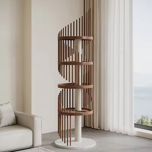 Design Esclusivo: Lussuoso e Moderno Telaio per Arrampicata Gatti in Legno Massello con Colonna in Sisal, Arredamento per Gatti - Product Image 4