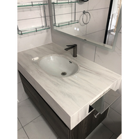 Évier en acrylique non poreux, sans joint, facile à nettoyer, résistant aux taches, pour cuisine et salle de bain