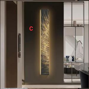 Tableau mural abstrait moderne imprimé sur toile, décoration intérieure, arts décoratifs avec cadre LED, décoration murale pour la maison - Product Image 4