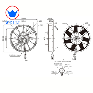 Ventilador axial BLDC de larga vida útil 500W Wlnf506 - Product Image 3