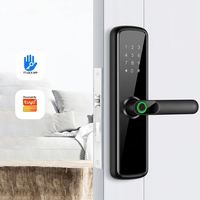 Offre Spéciale – Serrure Intelligente Tuya WiFi TTlock à Double Face en Alliage d'Aluminium avec Mot de Passe Électronique et Empreinte Digitale Biométrique Cloud pour Maison et Gîte