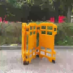 ポータブルテレスコピックプラスチック折りたたみ構造警告フェンス交通障壁ポリマー安全バリアドアエレベーターメンテナンス - Product Image 1