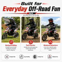 Mini moto électrique tout-terrain M3 pour enfants et adolescents, batterie amovible 36V 7.8Ah, moteur moyeu 650W, vitesse maximale 28 km/h, avant/arrière