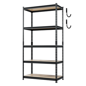 Dynaload 5 Tier Nhà Để Xe Lưu Trữ Kệ Nhiệm Vụ Nặng Nề Kim Loại Kệ 36 Inch Kệ Giá Với Móc - Product Image 2