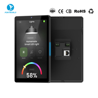Nouveau panneau de commande tactile intelligent IPS 8 pouces Android 14 avec caméra POE RJ45 pour maison intelligente, soins de santé, garage, hôtel, bar (plastique)