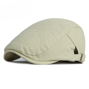 Chapeau seau en coton respirant léger pour hommes, béret <span class=keywords><strong>blanc</strong></span> uni vintage pour femmes - Product Image 2