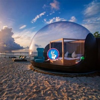 Hôtel bulle de luxe transparent pour observer les étoiles en plein air avec souffleur silencieux, maison en dôme, personnalisable à bas prix en provenance d'usine