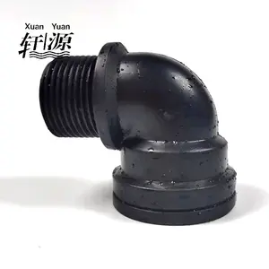 PP Threaded Fittings Male*Female Elbow Plastic Pipe Coupling For Irrigation And Water Management Systems Casting Technique