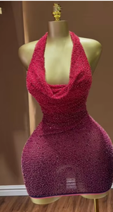 Viviblook Z821DS Conjuntos de Ropa Urbana Sexy, Vestidos Casuales Mini Ajustados, Sensuales y sin Espalda para Mujer - Product Image 4