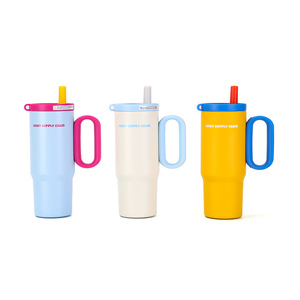 New 316 Stainless Steel Vacuum Insulated <b>Cup</b> Women High Heated With Handle <b>Straw</b> <b>Cup</b> Car Portable Cold Ice Tumbler - Product Image 1