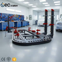 Banc de redressage de carrosserie automobile robuste en aluminium/acier au manganèse avec mesure 3D pour la réparation de chocs