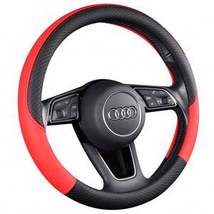 Accessoires de voiture, housse de volant de voiture universelle en cuir artificiel PVC pour diamètre 13 14 15 pouces, accessoires de voiture - Product Image 2