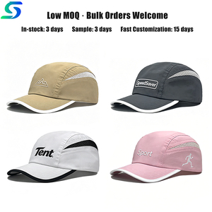 Custom logo 7-panel performance waterdichte lichtgewicht hardloopcap outdoor sport hiking snel drogende camp cap baseball pet - Product Image 2