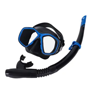 Penjualan Laris Set Masker dan Snorkel Dewasa Amazon dan Masker Selam Silikon dan Snorkel, Tidak Bocor dan Antikabut, Kacamata Selam