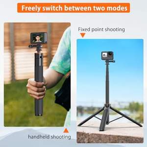 Selfie Stick Trépied Extensibilité Compatible pour <span class=keywords><strong>GoPro</strong></span> <span class=keywords><strong>Max</strong></span> Hero 10 9 8 7 6 5 4 pour DJI Osmo Action Insta 360 One R More Action - Product Image 4