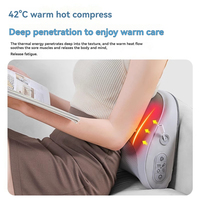 Almohada Masajeadora Eléctrica Multibotones Zhipin Relax Antiestrés para el Cuidado de la Salud Corporal, con Control de Tiempo y Batería de Litio para Masajes Profundos