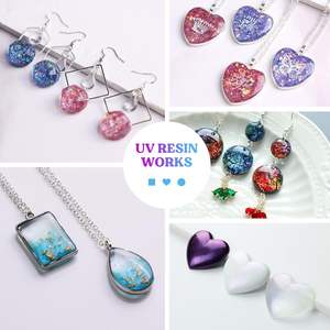 Kit di Resina UV con Lampada, Resina UV con Torcia per Saldatura di Gioielli, Colla UV <span class=keywords><strong>Adesiva</strong></span> per Riparazione di <span class=keywords><strong>Plastica</strong></span>, Vetro, Decorazioni Artigianali - Product Image 4