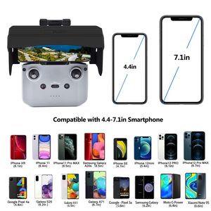 4.4-7.1นิ้วสมาร์ทโฟนแม่เหล็กพับได้ม่านบังแดดสำหรับ <span class=keywords><strong>DJI</strong></span> <span class=keywords><strong>MINI</strong></span> 4K สำหรับ <span class=keywords><strong>MINI</strong></span> <span class=keywords><strong>2</strong></span> SE รีโมทคอนโทรลอุปกรณ์เสริม - Product Image 2