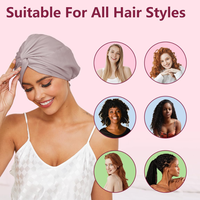 Bonnet en satin pour femme, chapeau de nuit de haute qualité, bonnet en satin réglable pour femme, chapeau de nuit confortable