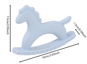 Jouet de dentition en silicone sans BPA en forme de cheval à bascule <span class=keywords><strong>pour</strong></span> bébé <span class=keywords><strong>nouveau</strong></span>-<span class=keywords><strong>né</strong></span>, idéal <span class=keywords><strong>pour</strong></span> les poussées dentaires, <span class=keywords><strong>idée</strong></span> <span class=keywords><strong>cadeau</strong></span> parfaite - Product Image 2