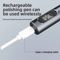 Perceuse à ongles portable rechargeable JC-710 35000 tr/min, batterie 1000 mAh, machine sans fil pour pédicure et manucure, pour salon ou usage domestique