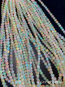 สร้อยลูกปัด10นิ้วไข่มุกธรรมชาติโอปอลไข่มุกธรรมชาติสีขาวทรงกลมสำหรับวันครบรอบและงานแต่งงาน - Product Image 2