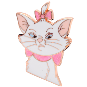 Épinglette en émail dur de haute qualité, motif de personnages de dessins animés, rose doré, ARTISTOCATS CATS <span class=keywords><strong>MARIE</strong></span> TOULOUSE BERLIOZ KITTEN, avec nacré - Product Image 4