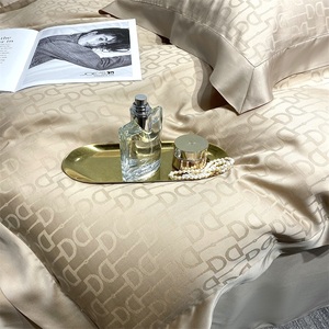 Bộ Ga Giường Tencel 300T Dệt Hoa Phong Cách Hoàng Gia Châu Âu Bộ Chăn Ga Giường Sang Trọng - Product Image 4