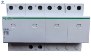 อุปกรณ์ป้องกันไฟกระชาก PRD1 25  แบบ 3P+N 25A 230V  สำหรับป้องกันไฟเกินแรงดันและไฟตกแรงดันต่ำ - Product Image 1