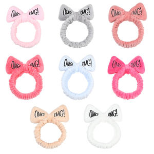 Offre Spéciale <span class=keywords><strong>omg</strong></span> bandeau bandeau facial logo brodé spa bandeau personnalisé pour laver le maquillage du visage - Product Image 5