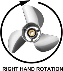 Nuevo Hélice Winibo para Motor Fuera de Borda Yamaha 60HP-140HP, 3 Aspas de Acero Inoxidable, 15 Dientes, <span class=keywords><strong>RH</strong></span>, OEM 6L6-45930-02-98 - Product Image 3