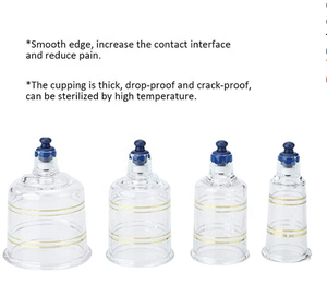 Hijama Schröpfen Therapie gerät Set mit Pump griff 19 Tassen/Englisch Handbuch (Kunststoff Schröpfen Set mit PLA Verpackung) - Product Image 4