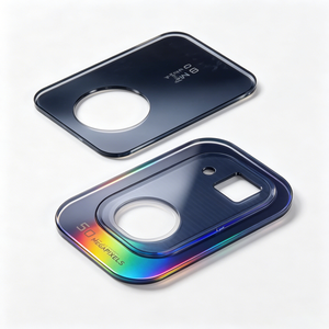 Protection d'objectif de caméra en verre trempé acrylique avec impression sérigraphique personnalisée pour la décoration de la caméra arrière du smartphone - Product Image 6