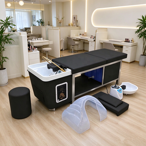 Lit de spa japonais pour thérapie capillaire et massage, grande capacité, sans plomberie, avec réservoir d'eau intégré - Product Image 1