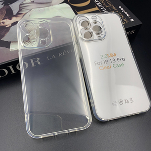 Custodia <span class=keywords><strong>Trasparente</strong></span> Antiurto in TPU per <span class=keywords><strong>iPhone</strong></span> <span class=keywords><strong>13</strong></span> Pro Max, 12 <span class=keywords><strong>Mini</strong></span>, 11, 17 Pro Max, Spessore 2.0mm, Prezzo di Fabbrica - Product Image 3