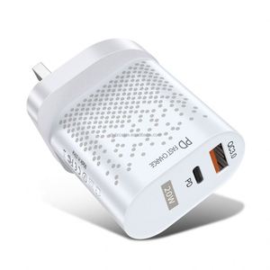 Cargador de Carga Rápida QC3.0 PD20W al por Mayor de Fábrica para Apple 13 Pro Max, Cabezal de Carga de Doble Puerto USB-A+Tipo-C - Product Image 3